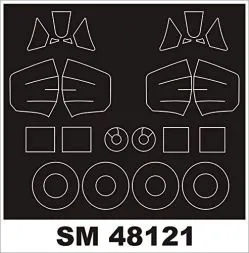 Spitfire Mk.VIII/IX mask für ICM 1:48