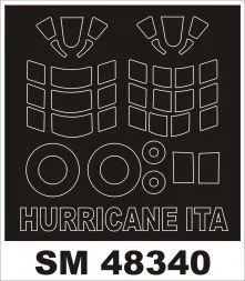 Hawker Hurricane Mk I mask für Italeri 1:48