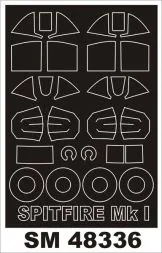 Spitfire Mk.I mask für Airfix 1:48