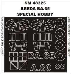 Breda Ba.65 mask für Special Hobby 1:48