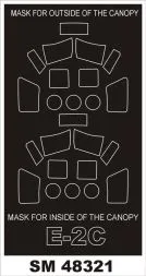 E-2C mask für Kinetic 1:48