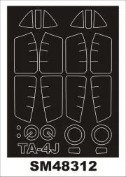 TA-4 Skyhawk mask für Hasegawa 1:48