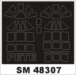 F1M2 Pete mask für Hasegawa 1:48