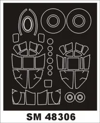 Mosquito B Mk.IV mask für Revell 1:48
