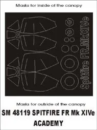 Spitfire FR Mk.XIVe mask für Academy 1:48