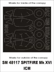 Spitfire Mk.XVI mask für ICM 1:48