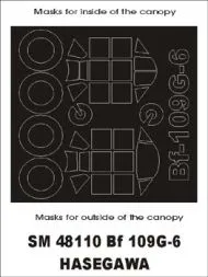 Bf 109G-6 mask für Hasegawa 1:48