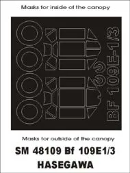 Bf 109E-1/3 mask für Hasegawa 1:48