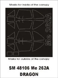 Me 262A mask für Dragon 1:48