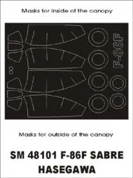 F-86F mask für Hasegawa 1:48