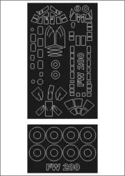 Fw 200 mask für Revell 1:72