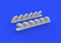 P-40B exhasut stacks for Airfix 1:48