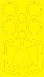 Super Etendard Mask für Kitty Hawk 1:48