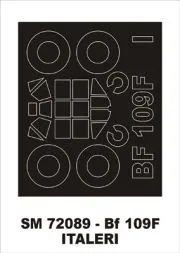 Bf 109F mask für Italeri 1:72