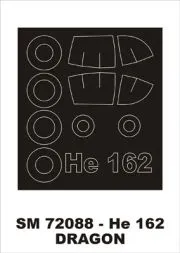 Heinkel He 162 mask für Dragon 1:72