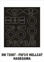 F6F-3/5 Hellcat mask für Hasegawa 1:72