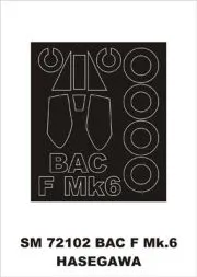 BAC F Mk.6 mask für Hasegawa 1:72