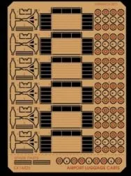 Airport Luggage Carts 1:144