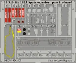 He 162A Spatz exterior für Revell 1:32