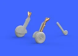 Spitfire Mk.IX legs BRONZE w/ 5 spoke wheels 1:72