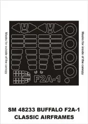 F2A-1 Buffalo mask für Classic Airframes 1:48