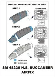 H.S. Buccaneer mask für Airfix 1:48