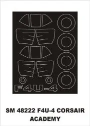 F4U-4 Corsair mask für Academy 1:48