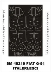 Fiat G.91 mask für Italeri 1:48