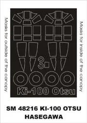 Ki-100 OTSU mask für Hasegawa 1:48