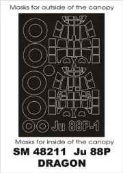 Ju 88P-1 mask für Dragon 1:48