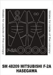 Mitsubishi F-2A mask für Hasegawa 1:48