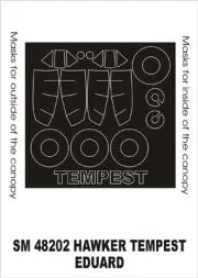 Hawker Tempest mask für Eduard 1:48