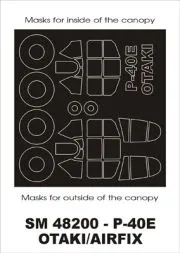 P-40E mask für Otaki/ Airfix 1:48