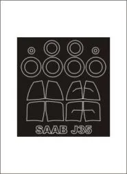 SAAB J35 mask for Hasegawa 1:48