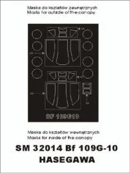 Bf 109G-10 mask für Hasegawa 1:32