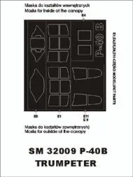 P-40B mask für Trumpeter 1:32