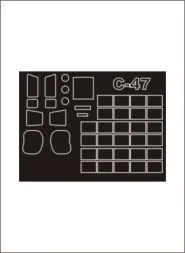 C-47 Skytrain mask für Trumpeter 1:48