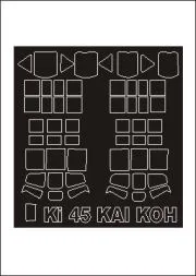 Ki-45 Toryu mask für Hasegawa 1:48