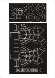 Blenheim Mk.I mask für Classic Airframes 1:48