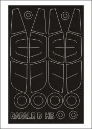 Rafale B mask für Hobby Boss 1:48