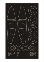 F/A-18A/C mask für Hobby Boss 1:48