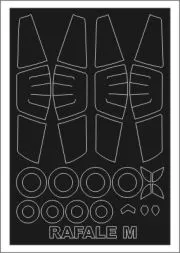 Rafale M mask für Revell 1:48