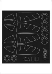F9F Panther mask für Trumpeter 1:48