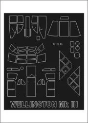 Wellington Mk.III mask for Trumpeter 1:48