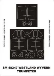 Westland Wyvern mask für Trumpeter 1:48