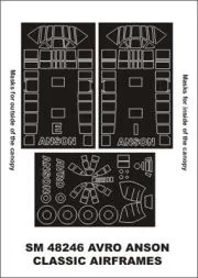 Avro Anson mask für Classic Airframes 1:48