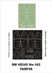 Heinkel He 162 mask für Tamiya 1:48