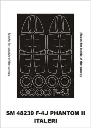 F-4J Phantom II mask für Italeri 1:48