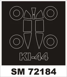 Ki-44 mask für Swort 1:72