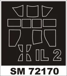 Il-2 (Singel seater) mini mask für Academy 1:72